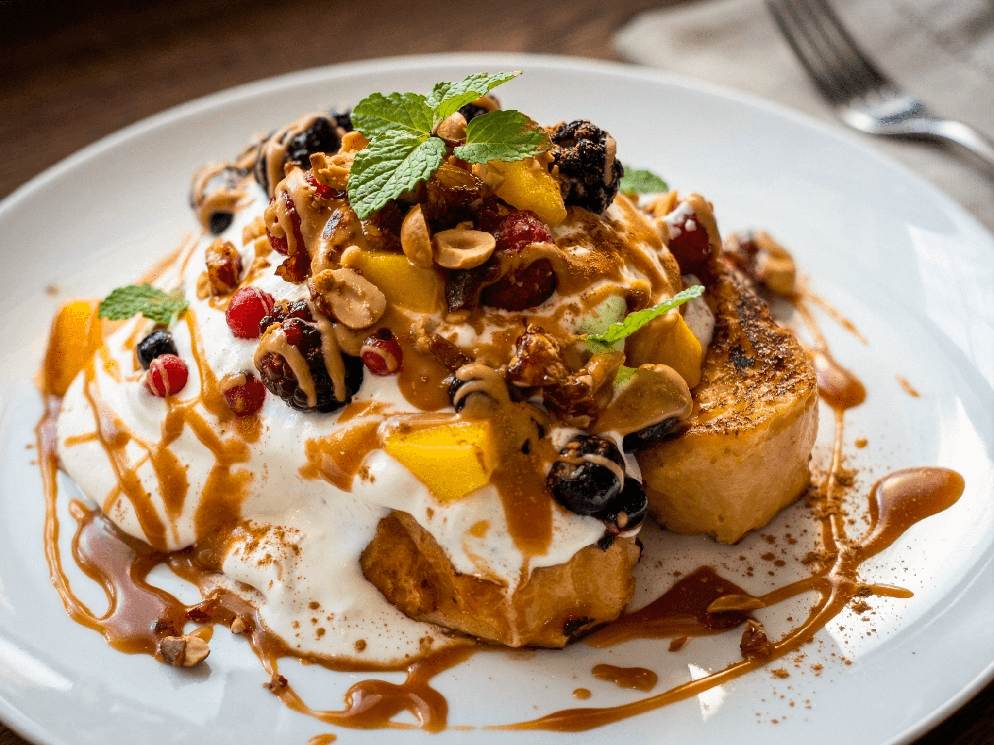 デザートに人気：シナモンのフレンチトースト