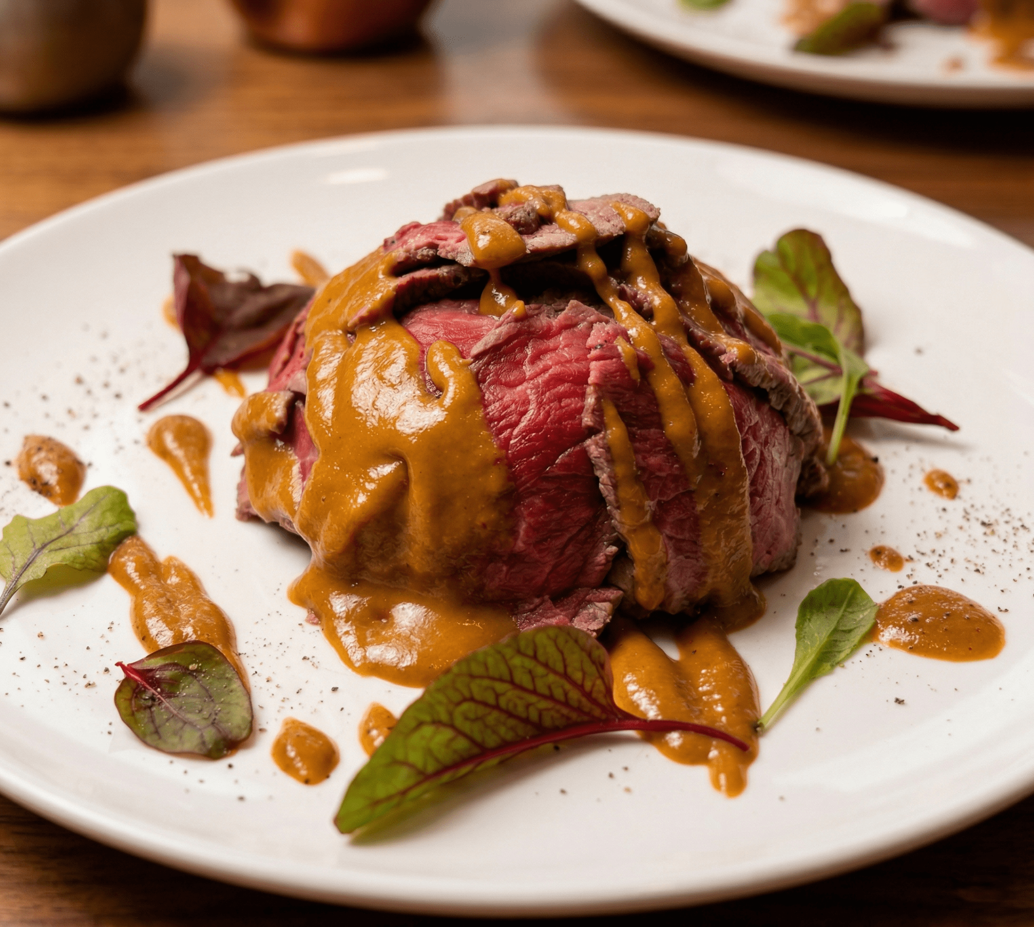 お昼限定：牛肉のタタキプレート