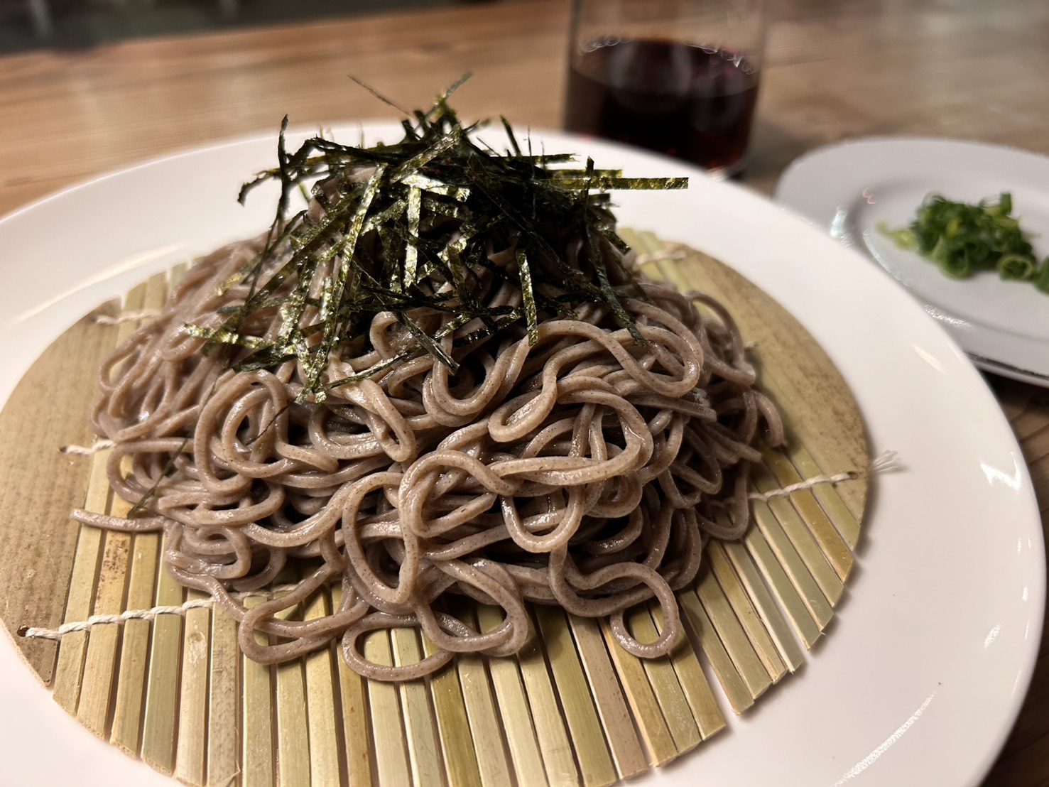 北海道産のざる蕎麦